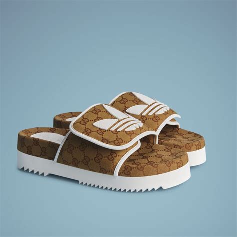 adidas x gucci men's slide sandal